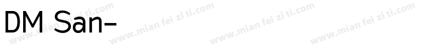DM San字体转换